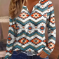 Hannelore | stylisches langarmshirt mit geometrischem print