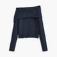 Sienna | asymmetrisches strickdesign mit eng anliegendem damenoberteil