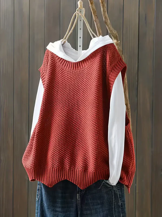 Mia - pullover mit rundhalsausschnitt