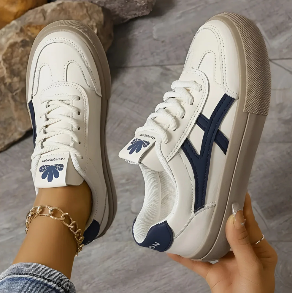 Stylische strick-schnürsneaker für damen