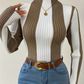 Julee – gestreifter rollkragenpullover