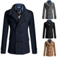 Herren-wintermantel - eleganter trenchcoat mit stehkragen und thermosiegel