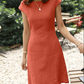Elegantes sommerkleid mit zarten armeln