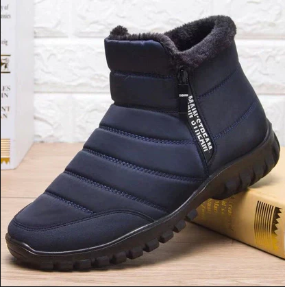 Javier – wasserdichte warme baumwollstiefel mit kordelzug