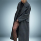 Exklusive trenchcoat-jacke