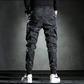 Schwarze slim-fit-chinohose für herren