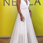 Zoey – weißes glamour-maxi