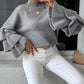 Lauri – stylischer strickpullover mit lagen und glockenärmeln