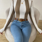 Julee – gestreifter rollkragenpullover
