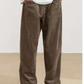 Herren cordhose mit taschen - braun