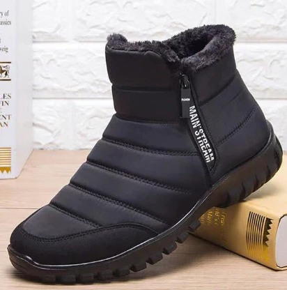 Javier – wasserdichte warme baumwollstiefel mit kordelzug
