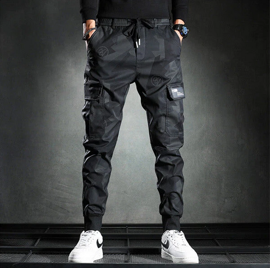 Schwarze slim-fit-chinohose für herren