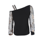 Emma – kaltes trägershirt mit floralen pailletten