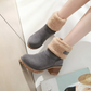 Warm gefütterte damenstiefel für den winter