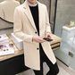 Herren wollmantel, elegante businessjacke - büro und freizeit