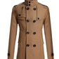 Herren-wintermantel - eleganter trenchcoat mit stehkragen und thermosiegel