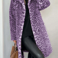 Pilaar - klassieke dames winterjas met luipaardprint