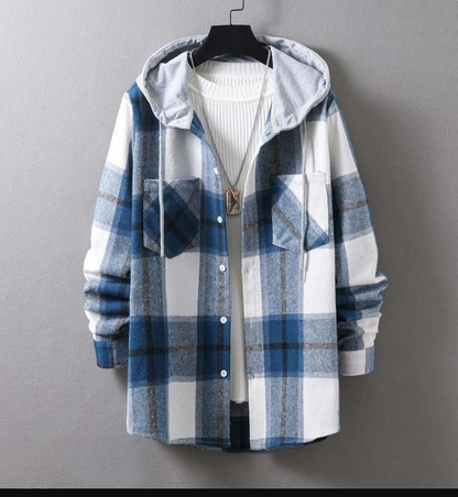 Paul – lässige karierte jacke mit kapuze