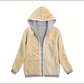 Lena - jacke mit kapuze, gefüttert mit kunstpelz