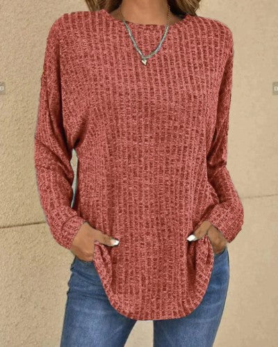 Ava – langärmeliger wollpullover für den frühling