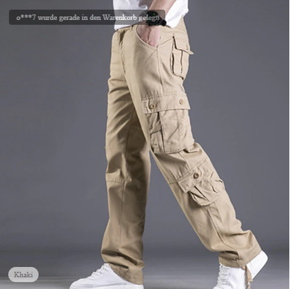 David – stylische cargohose für herren