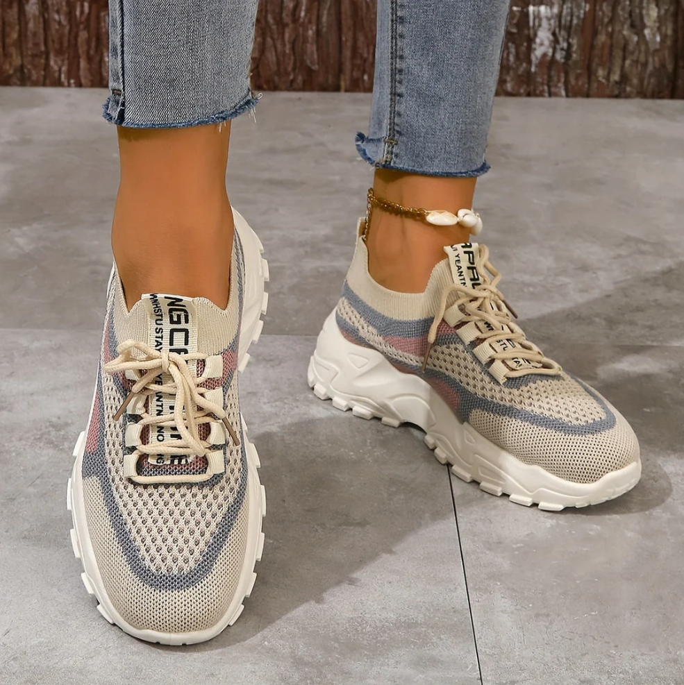 Atmungsaktive mesh-sneaker für damen