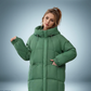 Modische daunenjacke in grau