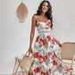 Emily – romantisches ärmelloses maxikleid mit blumendruck