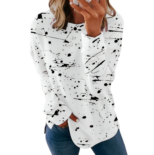 Daphne | lebendiges langärmeliges batik-Top