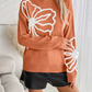 Kelsey – strickpullover mit blumenstickerei