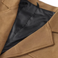 Lily | luxus-blazer aus kamel-wildleder für damen