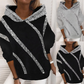 Sia lässiger hoodie mit paillettenprint