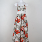 Emily – romantisches ärmelloses maxikleid mit blumendruck