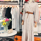 Emma – elegantes langärmliges midikleid mit aufdruck