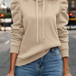 Anzu – kapuzenpullover aus baumwolle mit puffärmeln