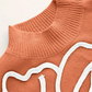Kelsey – strickpullover mit blumenstickerei