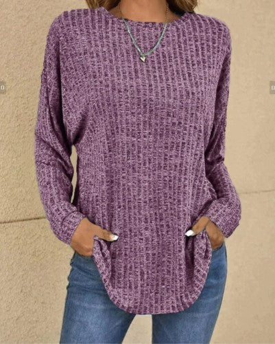 Ava – langärmeliger wollpullover für den frühling