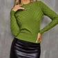 Rita – karierter strickpullover