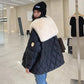 Jacke mit pelzkragen