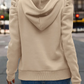 Anzu – kapuzenpullover aus baumwolle mit puffärmeln