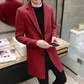 Herren wollmantel, elegante businessjacke - büro und freizeit