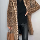 Pilaar - klassieke dames winterjas met luipaardprint