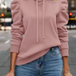 Anzu – kapuzenpullover aus baumwolle mit puffärmeln