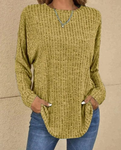 Ava – langärmeliger wollpullover für den frühling