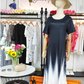 Ivy – basic-midikleid mit rundhalsausschnitt und farbblock