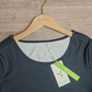 Ivy – basic-midikleid mit rundhalsausschnitt und farbblock