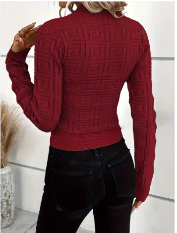 Holga - elegantes stricktop mit muster