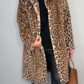 Pilaar - klassieke dames winterjas met luipaardprint