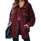 Isabella – fleecejacke mit knopfleiste