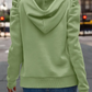 Anzu – kapuzenpullover aus baumwolle mit puffärmeln